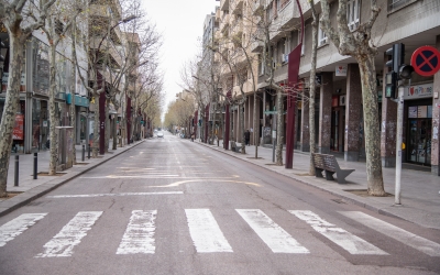 La Rambla, buida de persones | Roger Benet